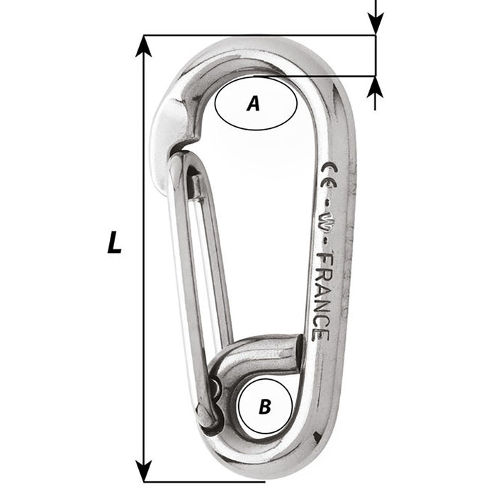 Wichard Symmetric Carbin Hook  120mm Length  1532 2317W