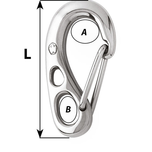 Wichard HR Safety Snap Hook  100mm Length  31516 2382W