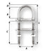 Wichard UBolt Pad Eye  6mm Diameter  1564  70mm Length  234 6513W