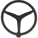 Uflex  V46  135 Stainless Steel Steering Wheel wSpeed Knob  Black V46B