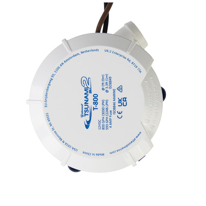 Attwood Tsunami MK2 Manual Bilge Pump  T800  800 GPH  12V 56087
