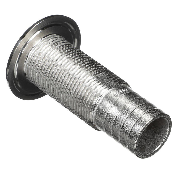 Attwood Stainless Steel ThruHull Standard Straight Barbed  118 Inner Diameter 665493
