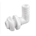 Attwood White Plastic 90 Degree ThruHull Connector  118 Inner Diameter 38793