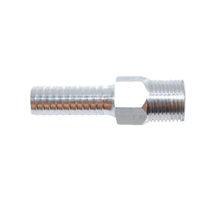 Attwood Universal Aluminum Fuel Hose Fitting  38 NPT x 38 Barb 88FBMA1026