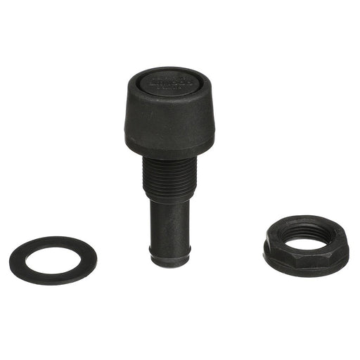 Attwood Straight Fuel Vent  Black Polypropylene 16073