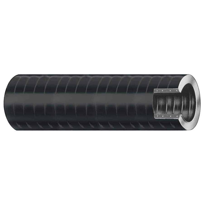 Trident Marine 112 x 50 VAC XHD Bilge  Live Well Hose  Hard PVC Helix  Black 1491126