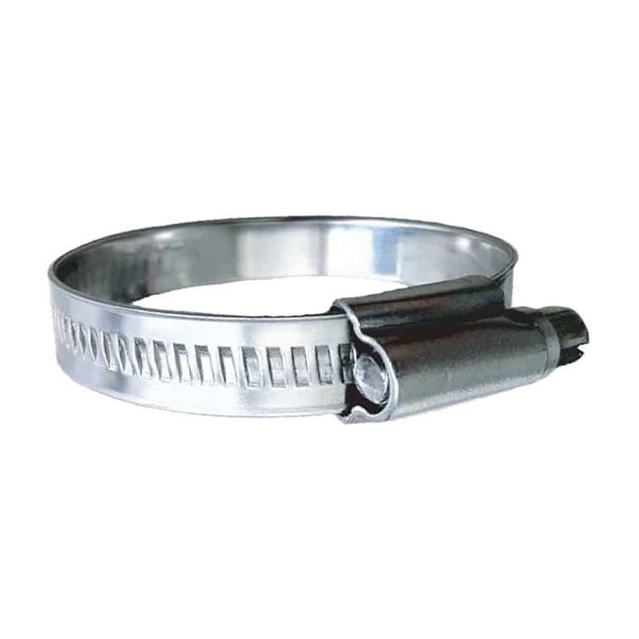 Trident Marine 316 SS NonPerforated Worm Gear Hose Clamp  1532 Band  58  1516 Clamping Range  10Pack  SAE Size 8 7100121