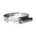 Trident Marine 316 SS NonPerforated Worm Gear Hose Clamp  1532 Band  34  118 Clamping Range  10Pack  SAE Size 10 7100581