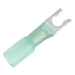 Pacer 1614 AWG Heat Shrink Spade Terminal  10 Stud Size  100 Pack TE1410SLF100