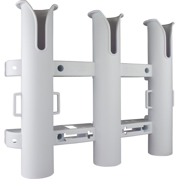 SeaDog Triple Threat Three Pole Rod Holder  White 3250321