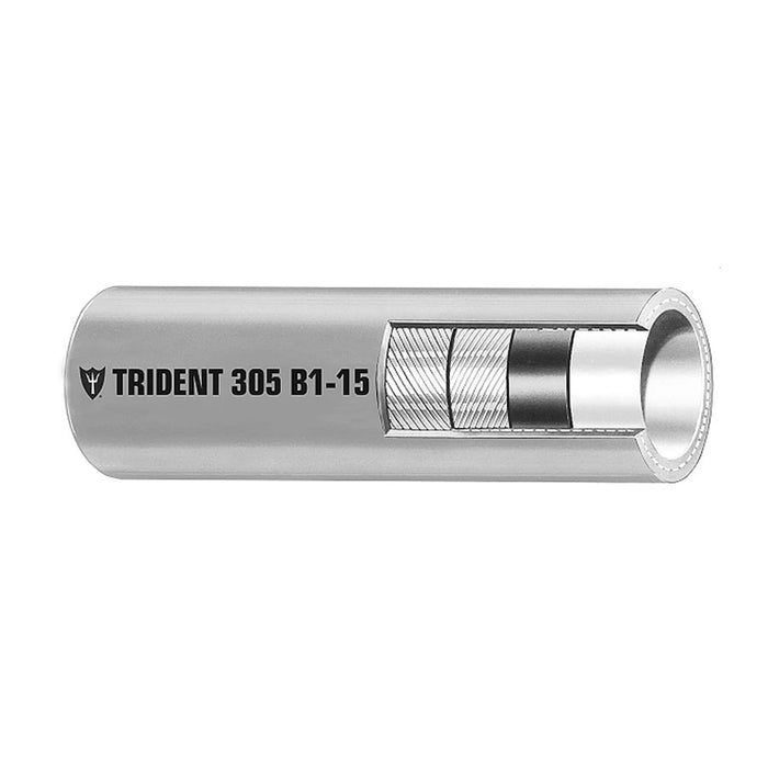 Trident Marine 38 Barrier Lined B115 EPA Compliant Outboard Fuel Line Hose  Gray  Sold by the Foot 3050386FT
