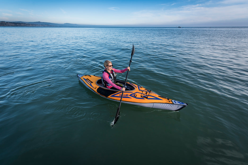Advanced Elements AdvancedFrame Sport Kayak WITHOUT Pump, Orange/Blue