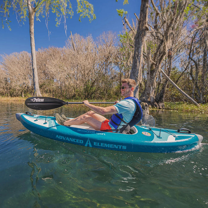 Advanced Elements AirVolution™ Sport Recreational Kayak WITH Pump, Blue/White