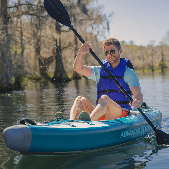Advanced Elements AirVolution™ Sport Recreational Kayak WITH Pump, Blue/White