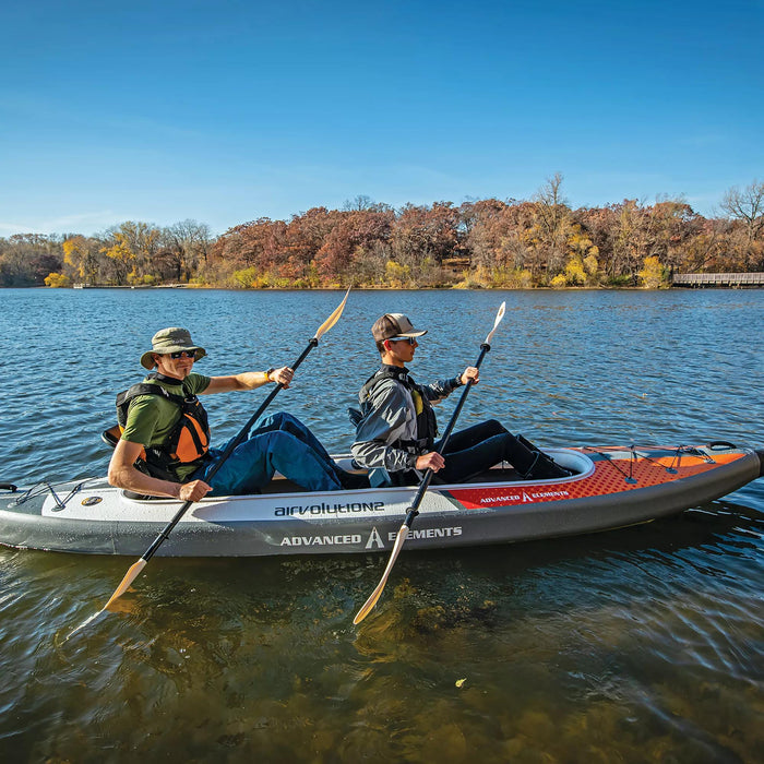 Advanced Elements AirVolution2™ Pro Recreational Kayak WITH Pump, Orange/White
