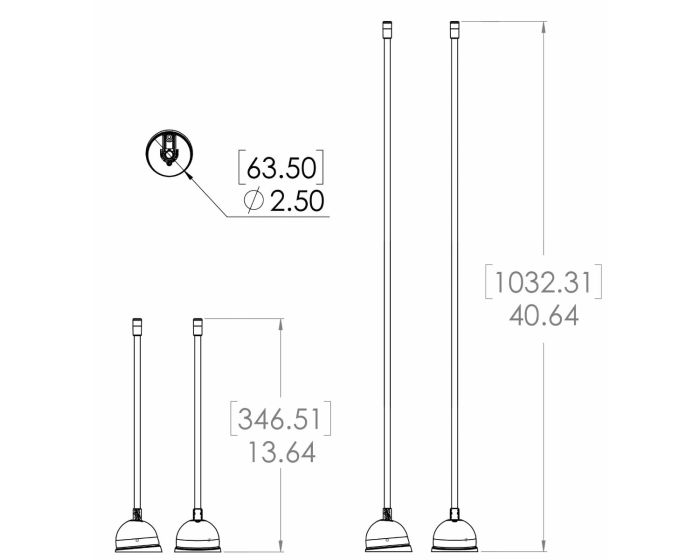 Lumitec Contour Anchor Light - 12" - White Shaft, White Base [101692]
