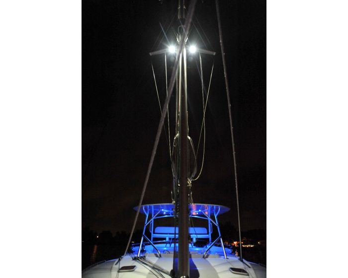 Lumitec Zephyr LED Spreader/Deck Light - Brushed White Base - White Non-Dimming [101325]
