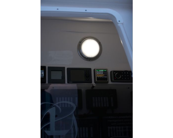 Lumitec TouchDome - Dome Light - Polished SS Finish - 2-Color White/Red Dimming [101098]